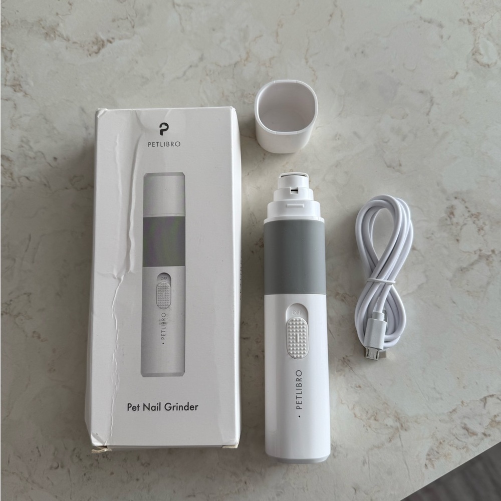White And Grey Dog And Cat Electric Nail Grinder